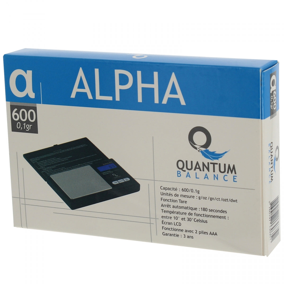 ALPHA 600 Feinwaage Präzision 0,1gr - QUANTUM – Produktansicht 2