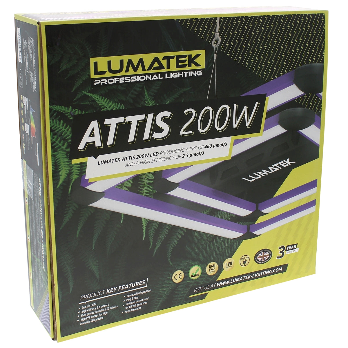 ATS 200W LUMATEK LED-Panel 2,3µmol/s – Produktansicht 7