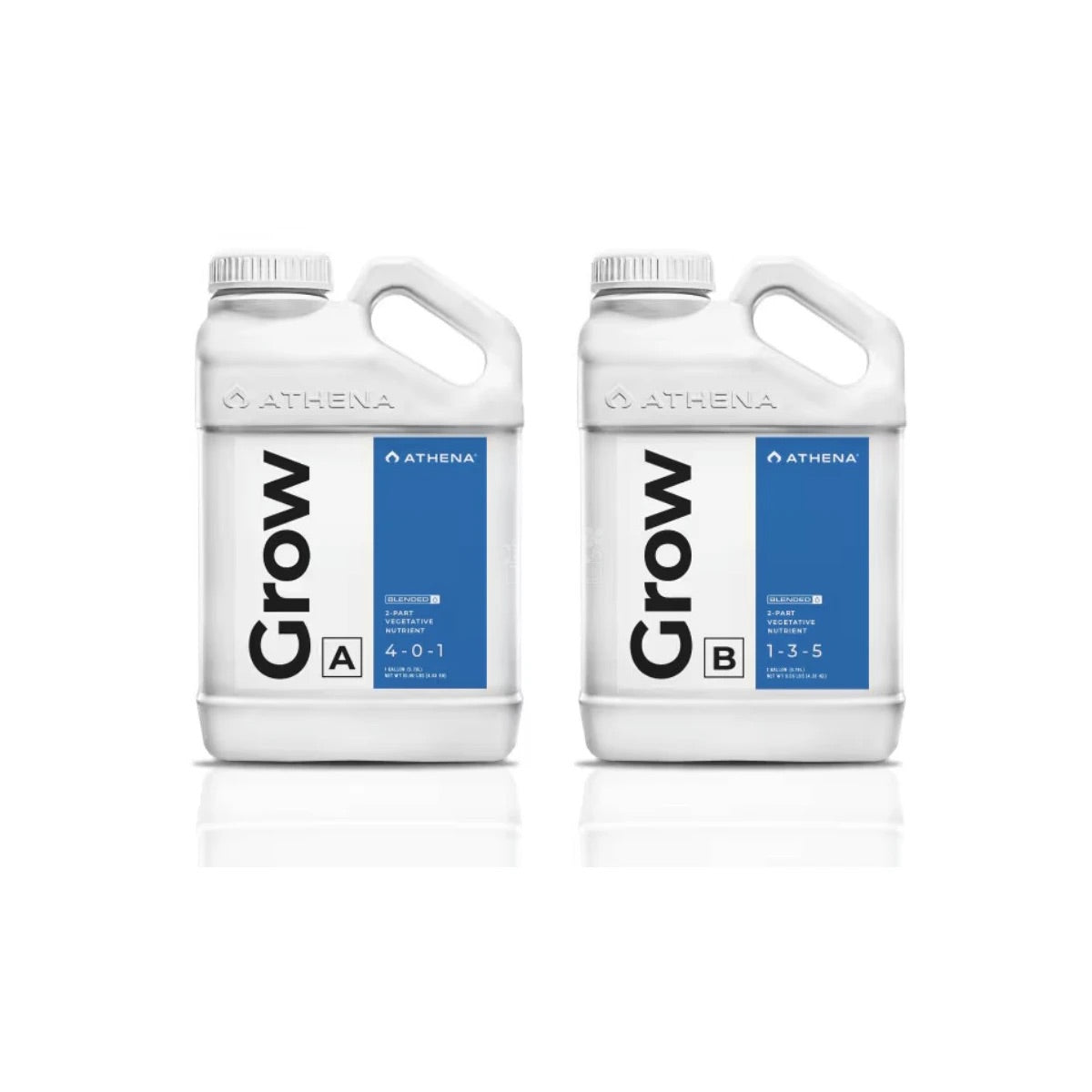 Athena Grow A+B 2x 3,79 Liter – mineralischer 2-Komponenten-Wuchsdünger für gesundes Pflanzenwachstum, sedimentfrei und für alle Anbausysteme geeignet