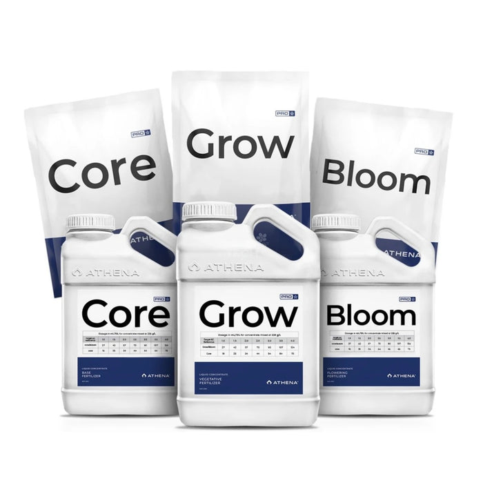 Athena Pro Mix Kit 3x 0,9kg – Komplettes Düngerset mit Athena PRO Grow, Bloom und Core für optimale Nährstoffversorgung während Wachstum und Blüte.