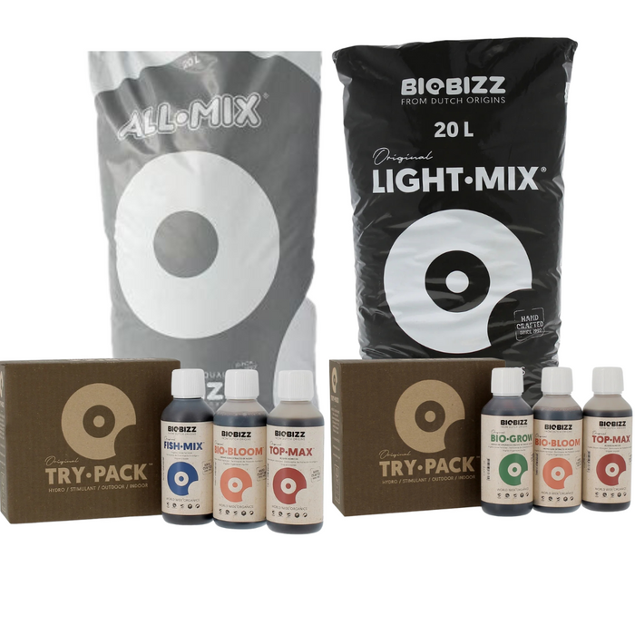 BioBizz Erde & Dünger Bundle: „BioBizz Erde und Dünger Bundle – Starter Set für 1-2 Pflanzen, perfekt für Indoor und Outdoor“