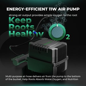 Mars Hydro iHub Pro mit DWC Hydroponic Kit
Hydroponik Komplettset für 100x100 Grow Tent