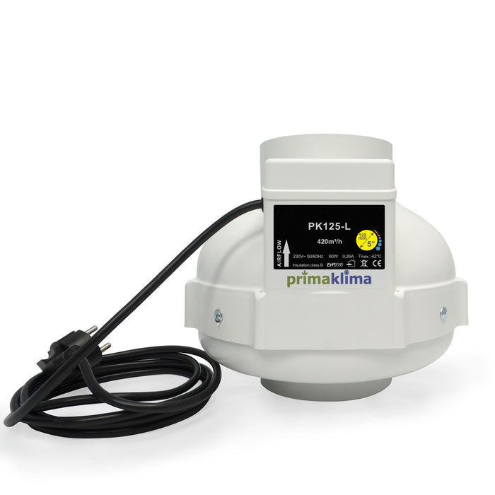 Luftabsauger 360 m3/h – 1 Geschwindigkeit – Durchmesser 125 mm – Prima Klima