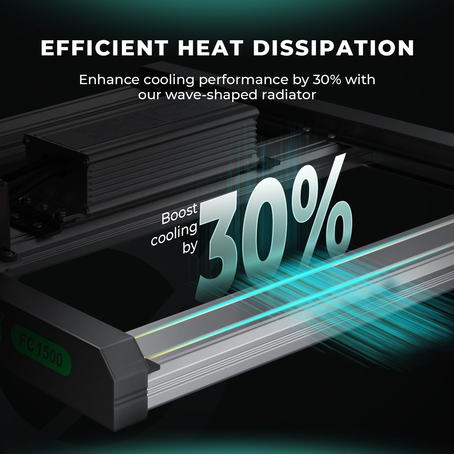 Mars Hydro FC-E1500 LED Grow Light+ 80x80x160cm Komplette Grow Tent Kits +4′′ Lüftungssystem – Produktansicht 5