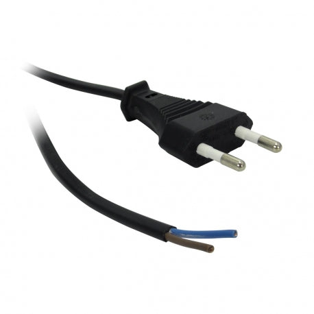 Netzkabel 2*0,75 mm – Schwarz – 2 Meter