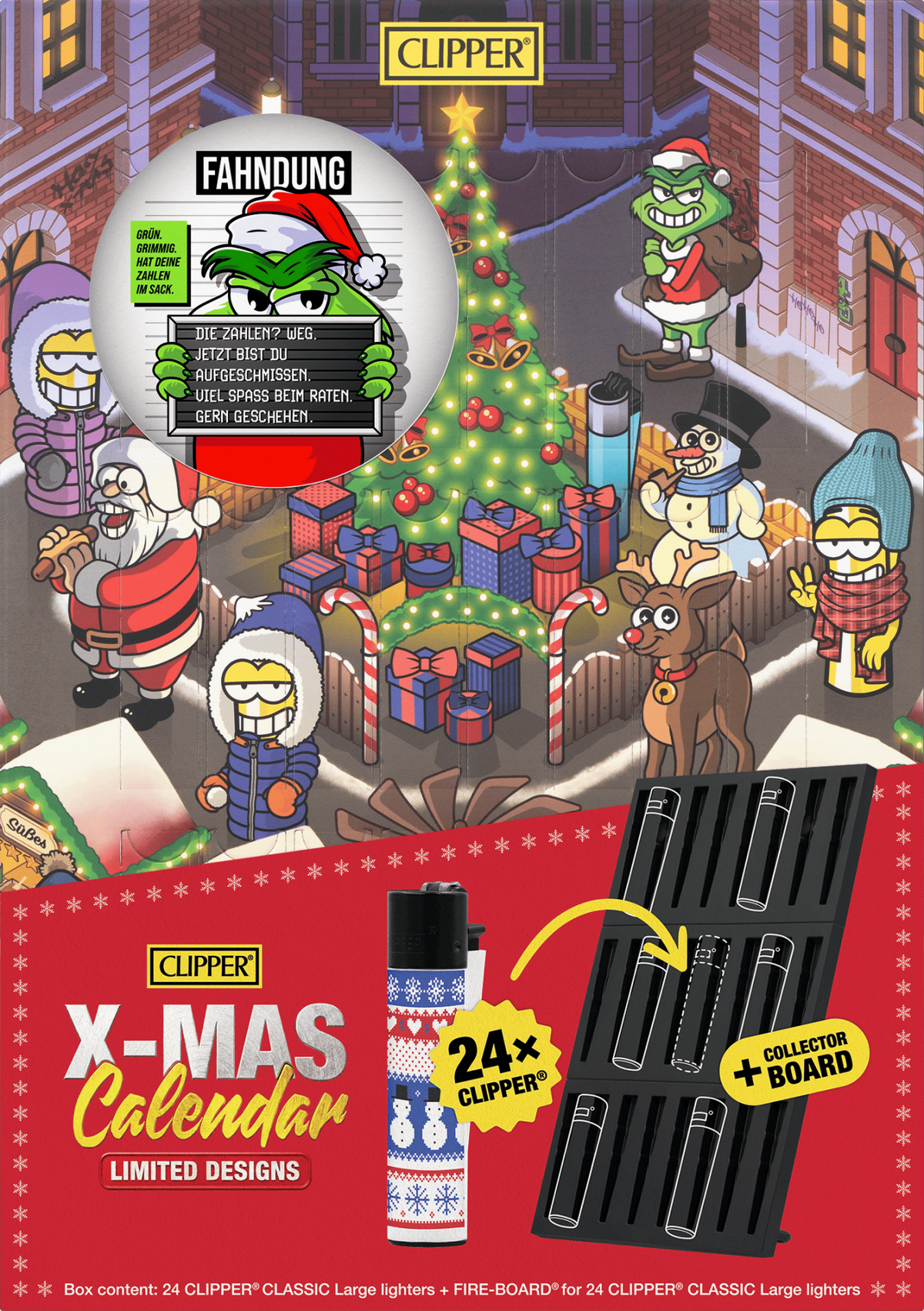 Offizieller CLIPPER Adventskalender 2026 mit 24 originalen CLIPPER Feuerzeugen