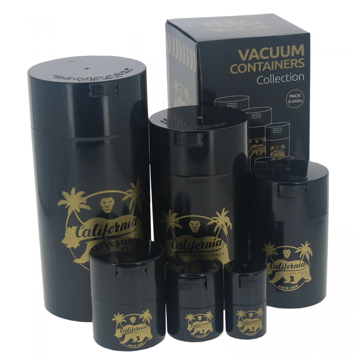 PACK VAKUUMBEHÄLTER KALIFORNIEN – SET MIT 6 BOXEN – Produktansicht 2
