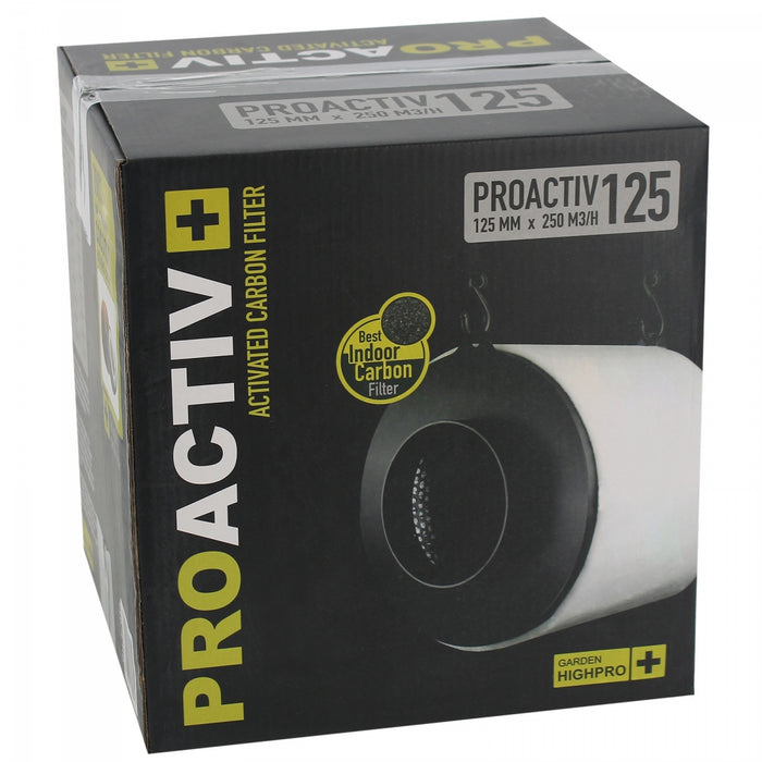 PROACTIV Kohlefilter 250m3/h - 125mm - Garden HIGHPRO