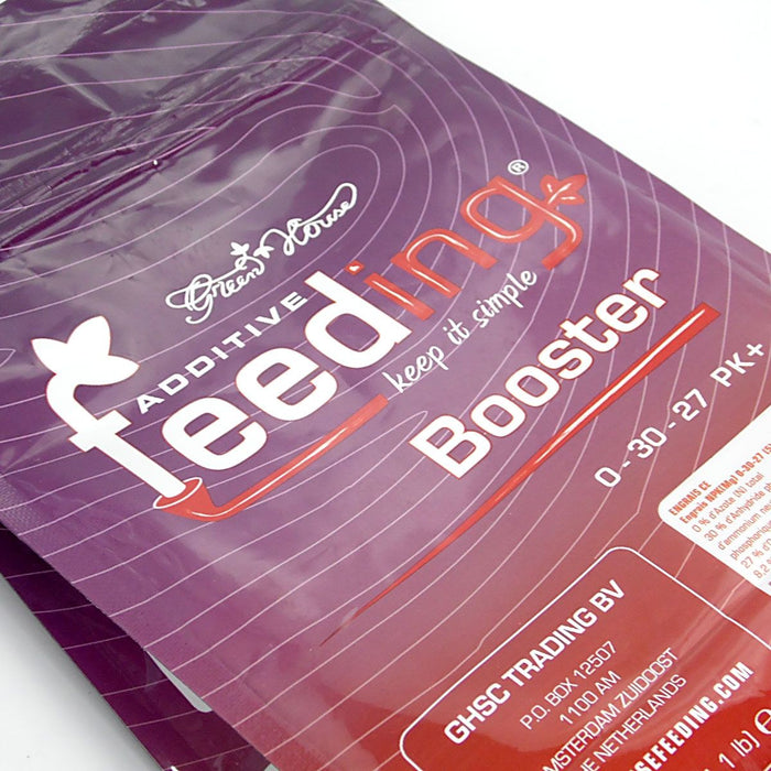 Powder Feeding BOOSTER 500gr – Blütenstimulator von Green House zur Förderung der Blütephase mit Phosphor, Kalium, Magnesium und Spurenelementen (PK 0-30-27).