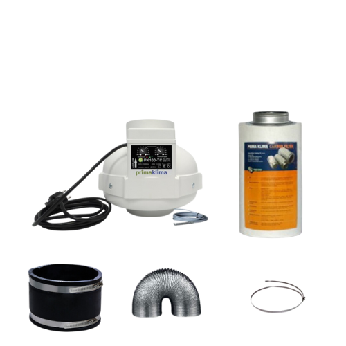 Prima Klima Abluftset Ø 100 MM – 280 M3/H mit Thermo und Geschwindigkeitskontrolle