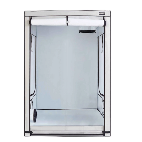 Homebox Ambient Q150+ Plus mit 2,25 m² Anbaufläche und 220 cm Höhe für gehobene Ansprüche im Indoor-Growing.