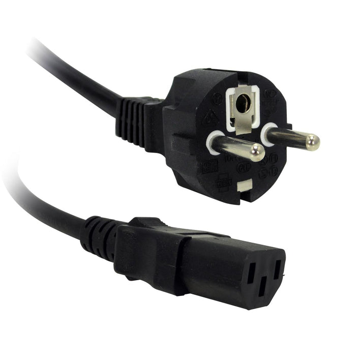 Schuko-Schutzkontaktstecker und 1,50 Meter Kabel