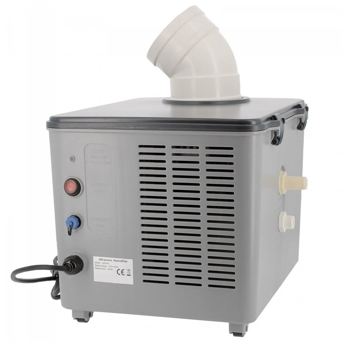 Professioneller Ultraschallbefeuchter mit 10 Keramikzellen und 5,5 Liter pro Stunde von RODWIN Electronics für Gartenbau und Innenräume.