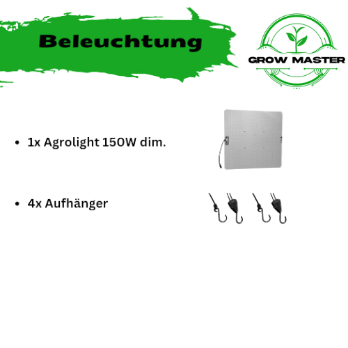 Growbox Komplettset Low Budget 90x60x100 150 Watt – Produktansicht 2