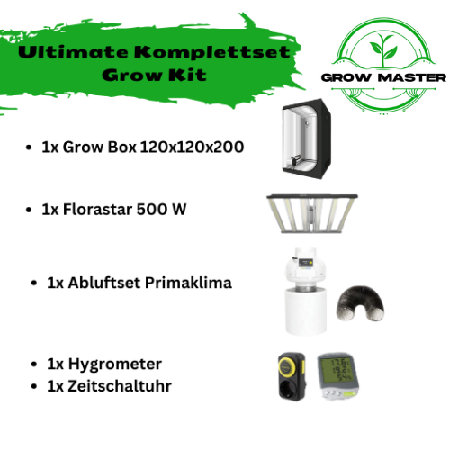 Growbox Komplettset Ultimate 120x120x200