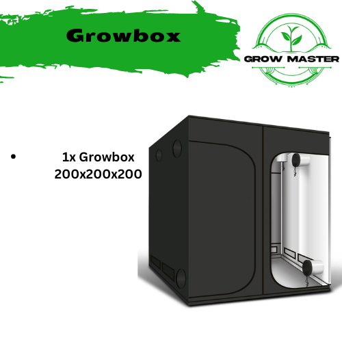 Growbox Komplettset Low Budget 200x200x200