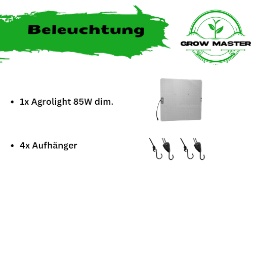 Growbox Komplettset Low Budget 90x60x100 85 Watt – Produktansicht 3