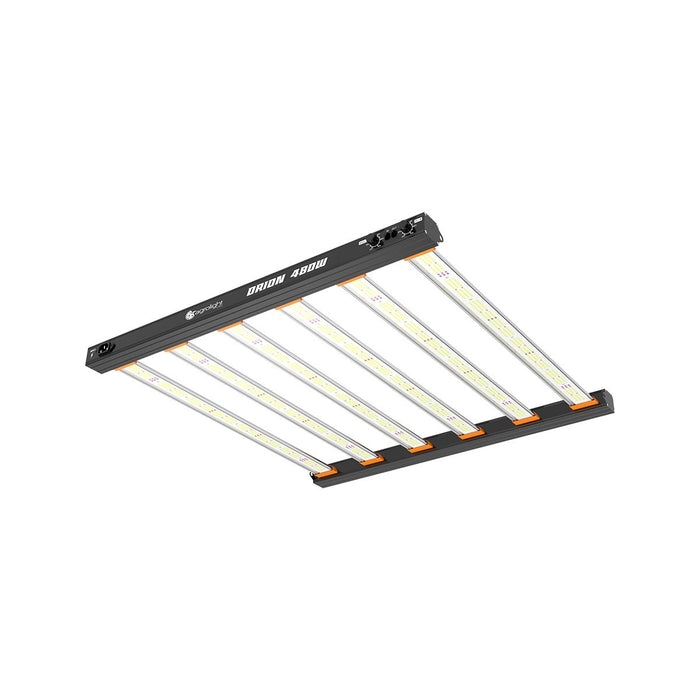AGROLIGHT Orion 480W LED-Panel beleuchtet Indoor-Grow-Zelt mit Pflanzen in allen Wachstumsphasen