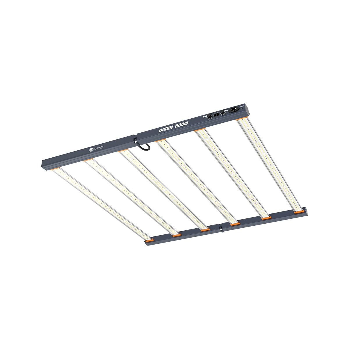Integrierter Dimmer und RJ-Controller-Anschluss des AGROLIGHT Orion 600W LED-Panels