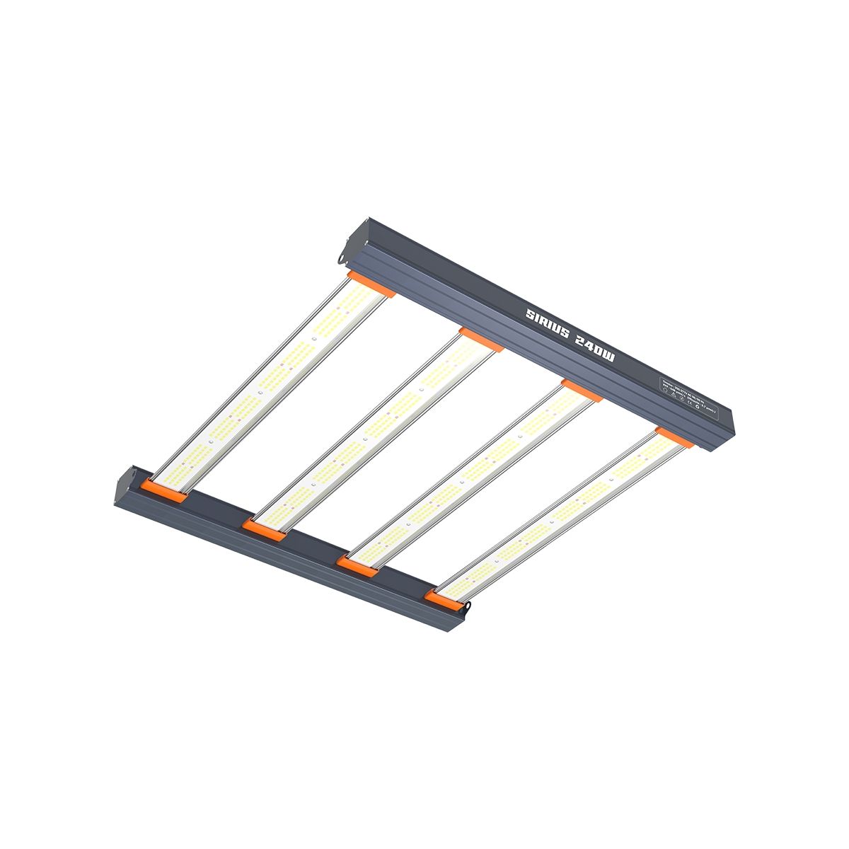 Technische Abmessungen des AGROLIGHT Sirius 240W LED-Panels – 56x52x40 cm, ideal für 1x1 m Grow-Flächen