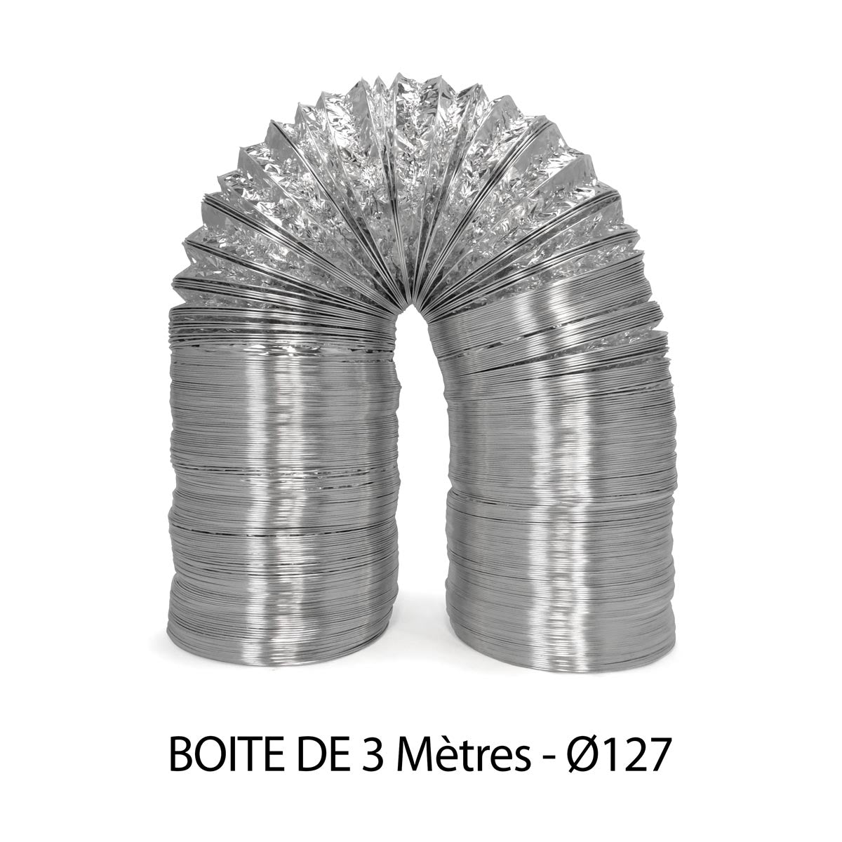 ALU-Kanal Ø 127 mm – 3-Meter-Box – RODWIN Ventilation – Produktansicht 3