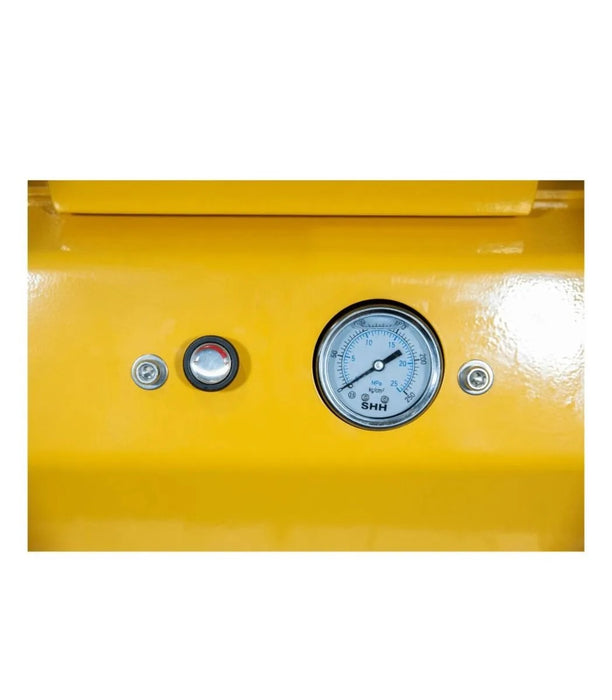 Bedienfeld der Rosin Presse 20T mit Timer und Temperaturanzeige