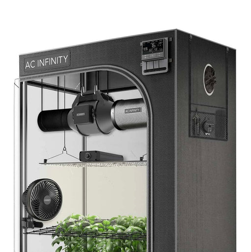 Advance Grow Zelt-System 60x120x180 mit LED Grow Light, Inline-Ventilator und Controller 69 Pro für erfolgreiche Indoor-Ernte