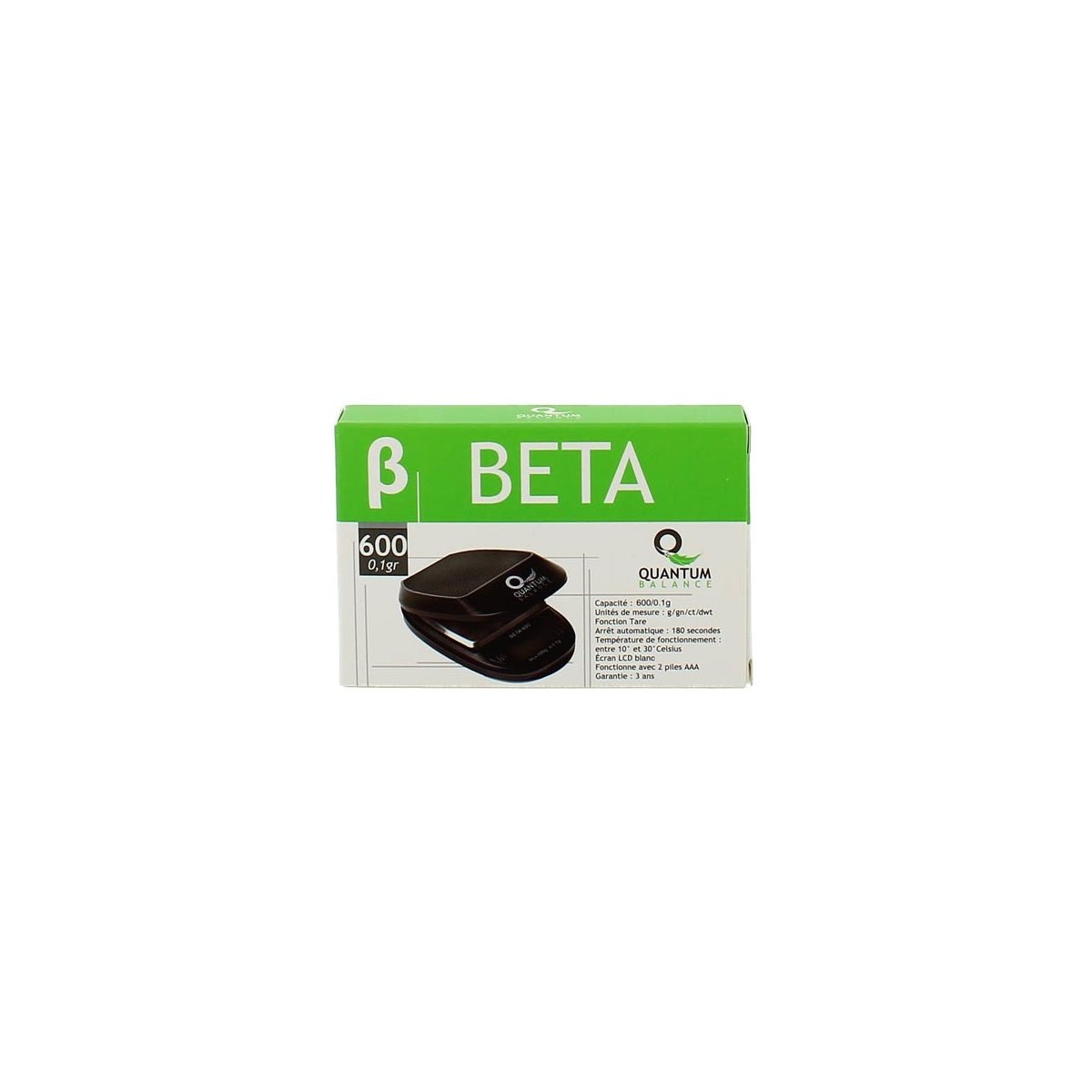 BETA 600 Feinwaage Präzision 0,1gr - QUANTUM – Produktansicht 2