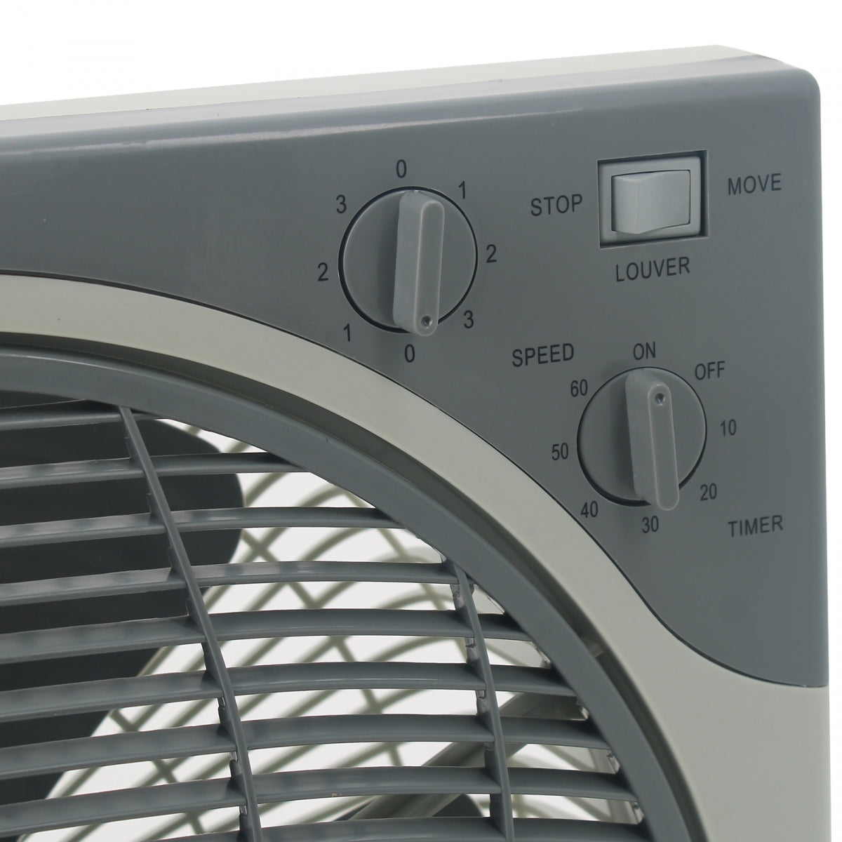 BOX FAN 50W Lüfter - 3 Geschwindigkeiten – Produktansicht 3