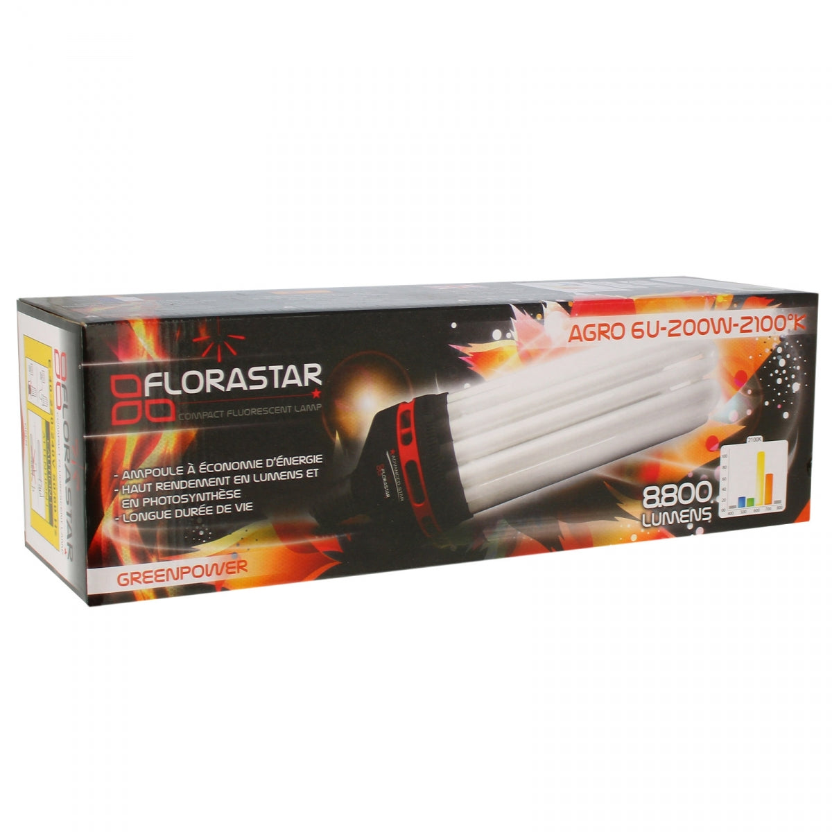 CFL-Lampe 250W Blüte 2100K - FLORASTAR – Produktansicht 5