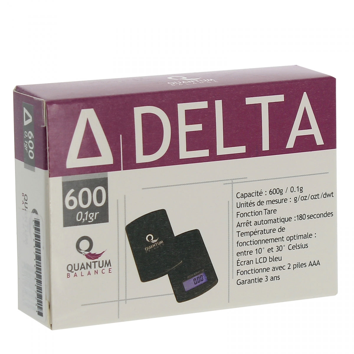 DELTA 600 Feinwaage Präzision 0,1gr - QUANTUM – Produktansicht 2