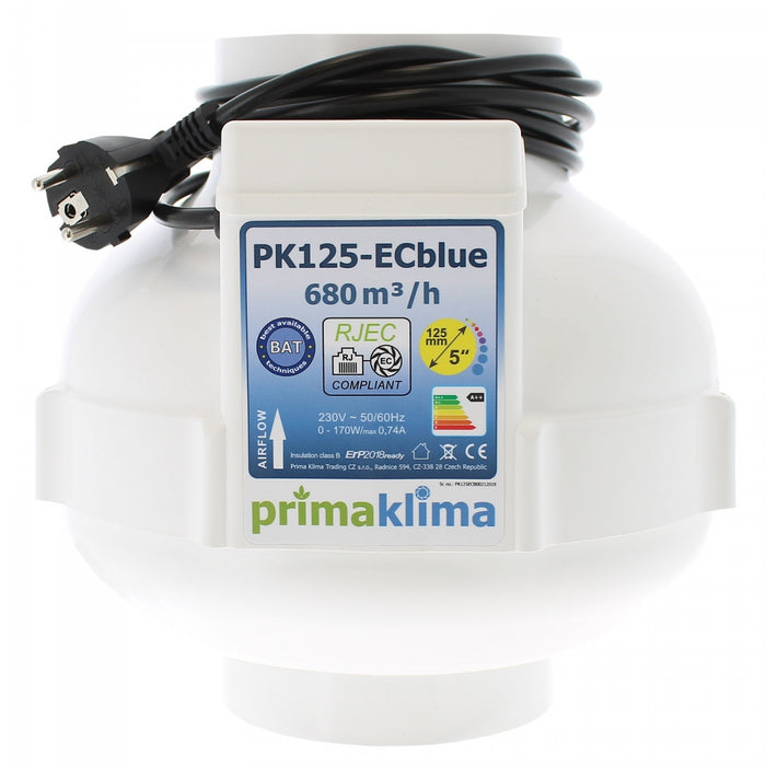 ECblue 680 m3/h Prima Klima-Absaugung – Durchmesser 125 mm