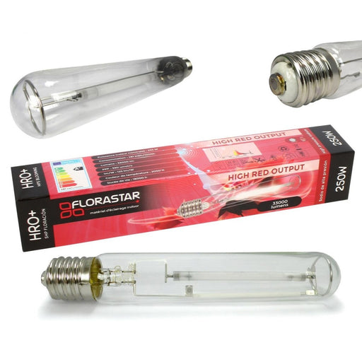 Florastar HRO 250W HPS-Lampe für Blütephase – Seitenansicht der Röhre