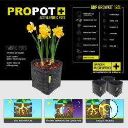 Garden Highpro - Growbox Komplettset 120x60x180cm - 2x150W LED – Produktansicht 7