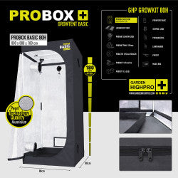 Garden Highpro 80x80x180 cm Growbox Set LEDMAXECO 150W – Produktansicht 3