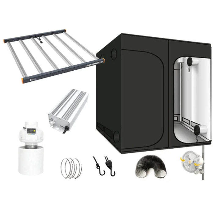 Growbox Komplettset 150x150x200 | LED | Low Budget