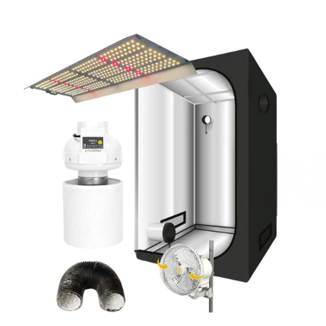Grow Komplettset S mit LED Beleuchtung und Growbox 80x80 cm