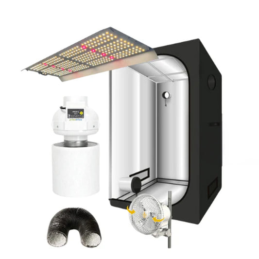 Grow Komplettset XS mit LED Beleuchtung und kompakter Growbox
