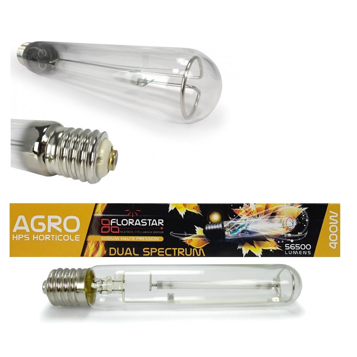HPS 400W Doppelspektrum-Glühbirne – FLORASTAR – Produktansicht 2