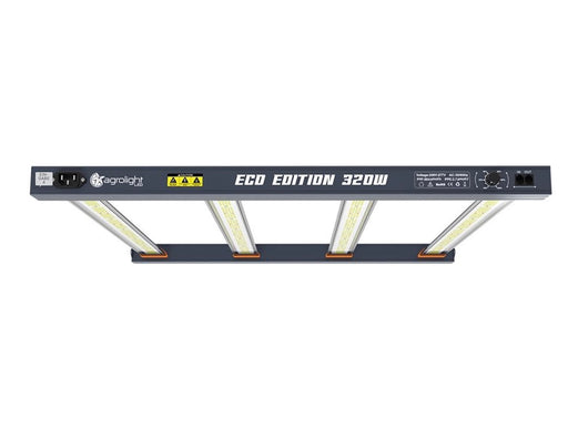 AGROLIGHT Eco Edition 320W Led Lampe mit Full Spectrum Licht für Indoor Pflanzenzucht – dimmbar, energieeffizient und hochwertige Samsung LEDs.

