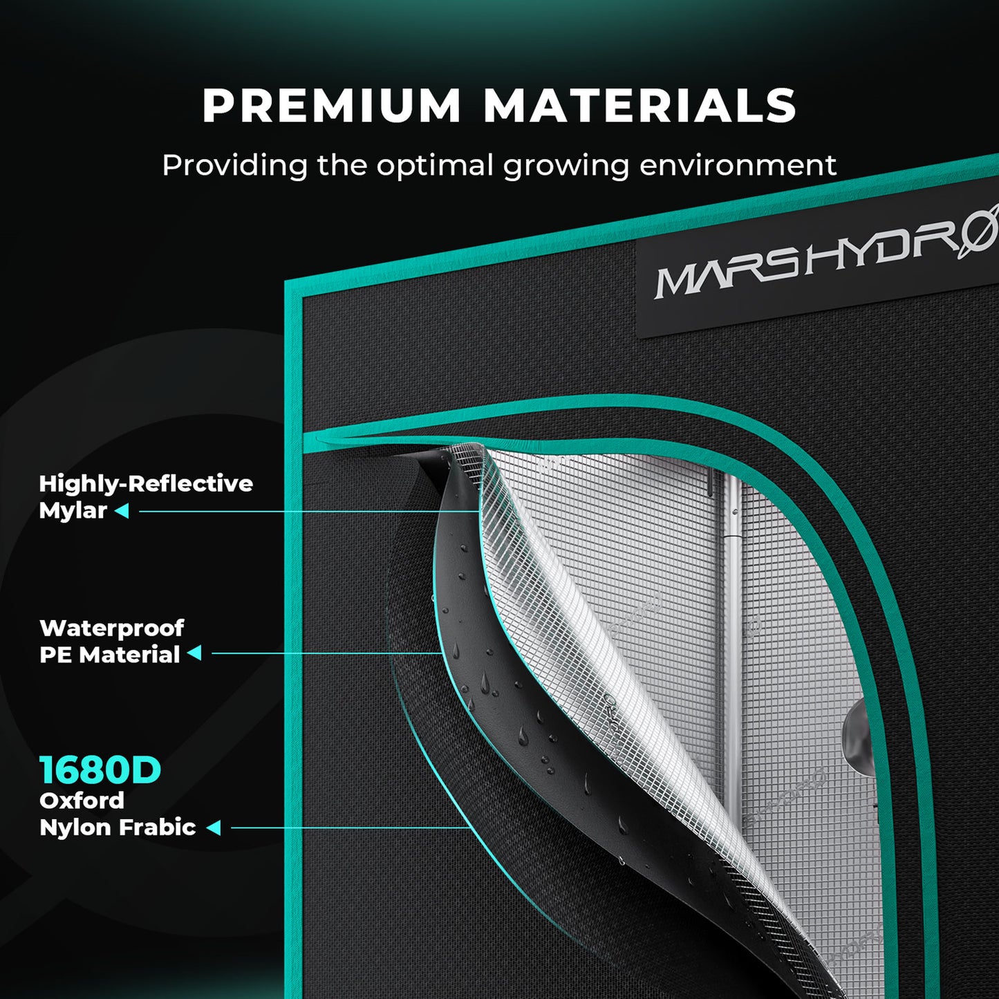 Mars Hydro 100x100x180cm Indoor Growzelt