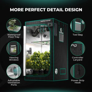 Mars Hydro Growbox mit reflektierendem Mylar