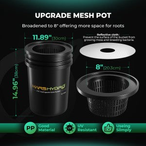 19 Liter DWC Hydroponik-System von Mars Hydro