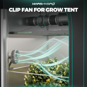 Mars Hydro Clip Fan für Growzelt und Belüftung
Oszillierender 6 Zoll Ventilator von Mars Hydro