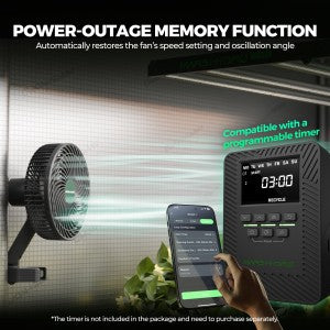 6 Zoll Clip Fan 4er Set für Indoor-Gartenbau
Mars Hydro Growzelt Ventilator mit 10 Geschwindigkeiten