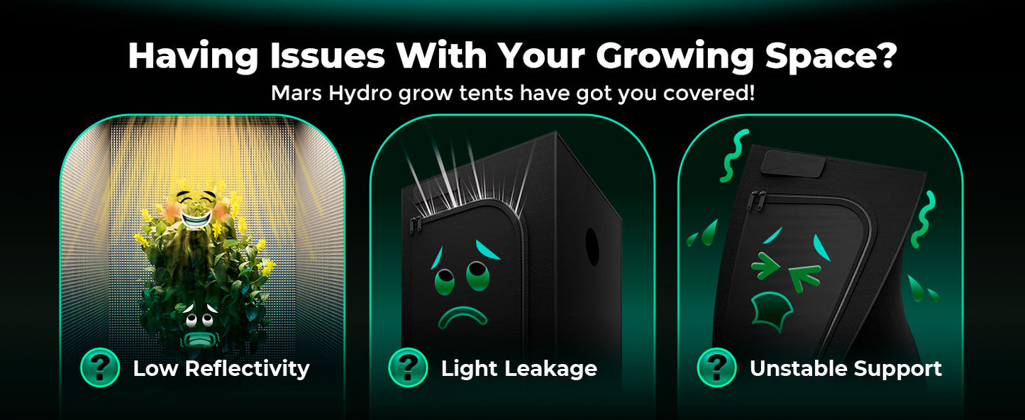 Mars Hydro Indoor Growzelt 70x70x160 cm