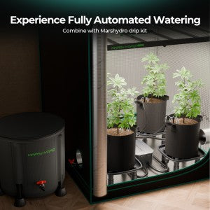 Auto-Drainage Lösung für Growboxen und Gewächshäuser
Mars Hydro Drainage-System mit Auffangwannen und Schläuchen