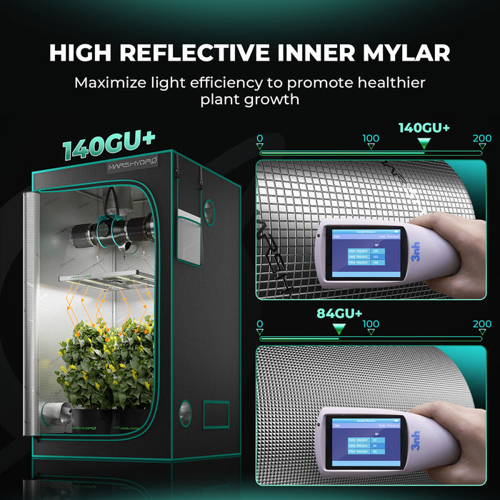 mars hydro zelt Mars Hydro FC-E3000 Komplettes Wachstumszelt-Kits LED-Wachstlicht + 10 — Grow Master