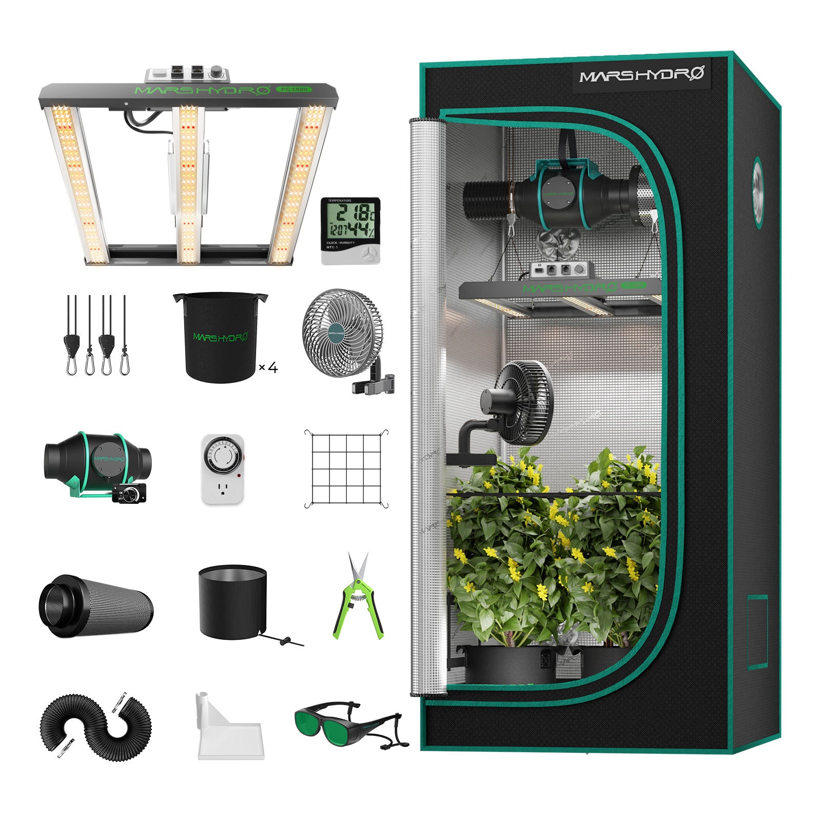 Grow Master Growzelt 80x80x180