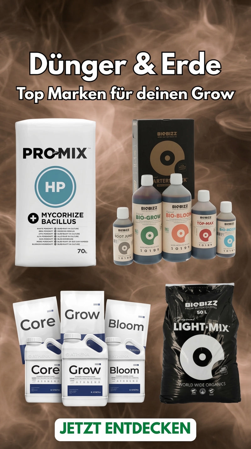 Erde und Dünger für den Garten